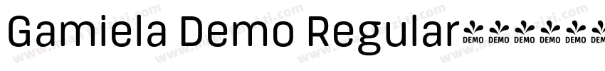Gamiela Demo Regular字体转换